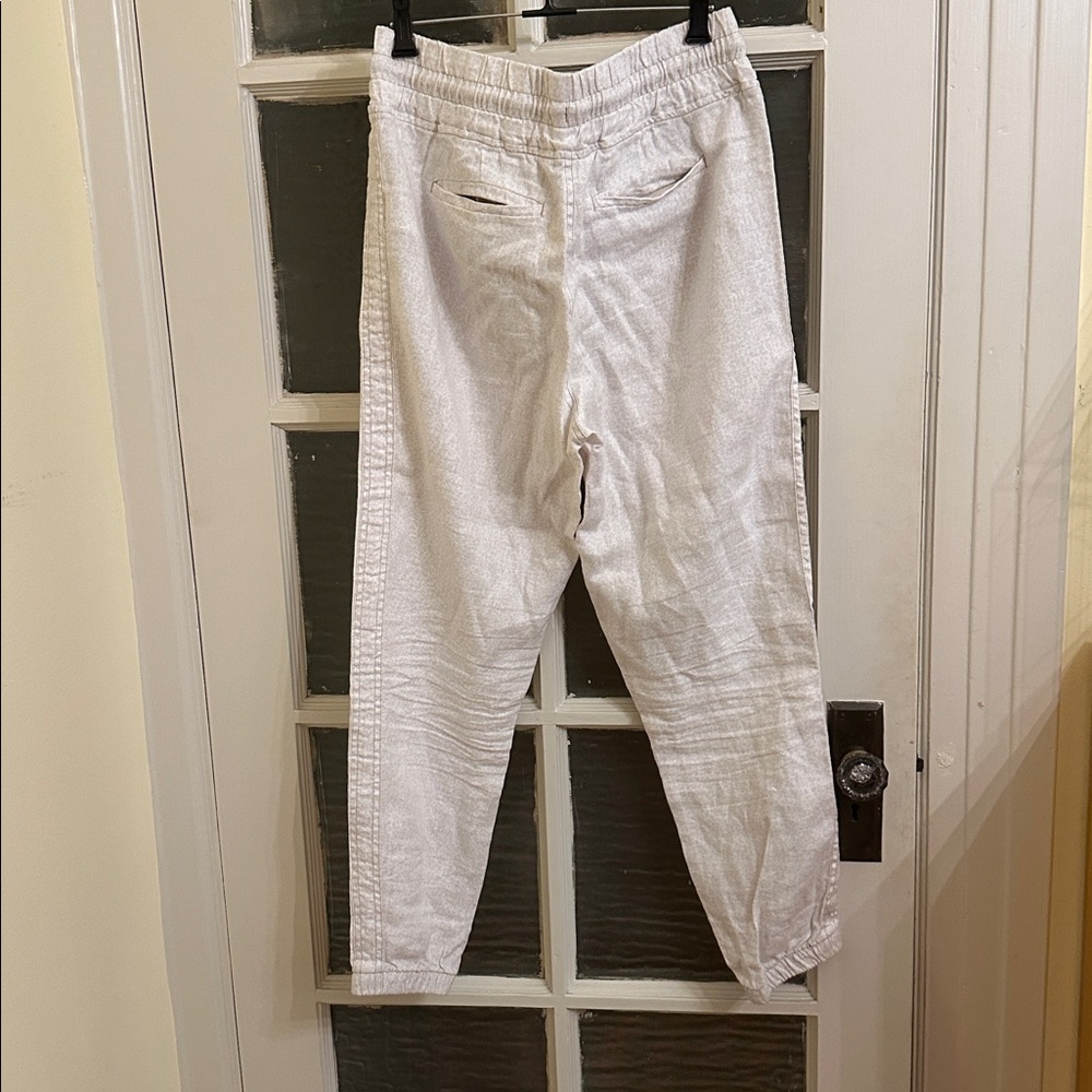 Athleta Cream Textured Joggers - Picture 2 of 5